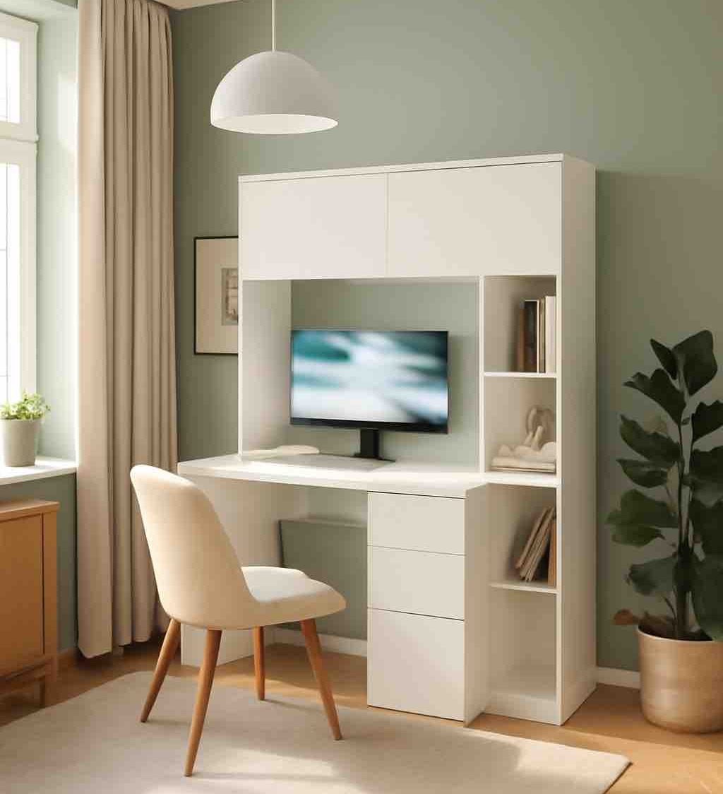 Стол письменный Ритм 1250 мм (белый). Левый/правый