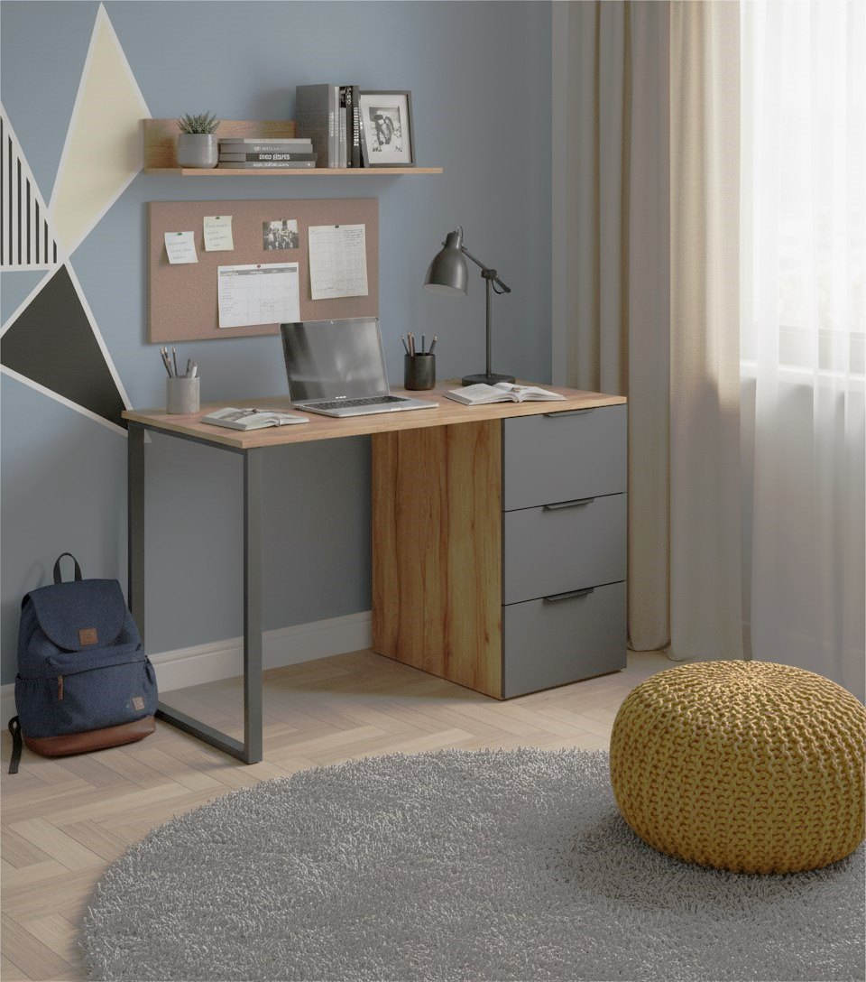 Стол 1200 мм коллекции Брайт Графит