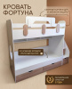 Двухъярусная кровать Фортуна 180х80 (белый + дуб сонома) от Династия Kids