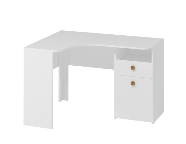 Стол угловой Умка NEW (1160 мм). Ручки - дуб