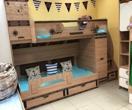 Кровать-чердак 190х80 Фрегат-4  от Династия Kids