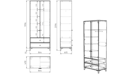 Шкаф коллекции Вест от Династия Kids