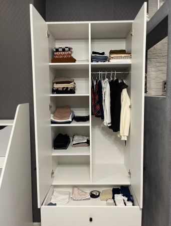 Шкаф-2 коллекции Норд (с ящиками) от Династия Kids