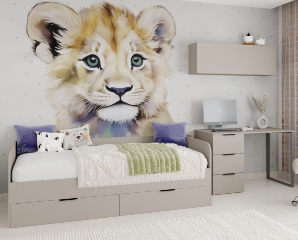 Полка настенная 120 см коллекции Брайт Велюр от Династия Kids