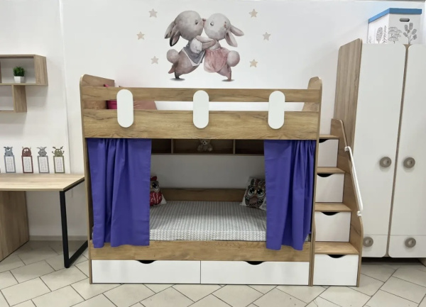 Труба с креплениями для занавесок от Династия Kids