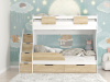 Двухъярусная кровать Дуэт (белый+дуб сонома) 180х80 от Династия Kids