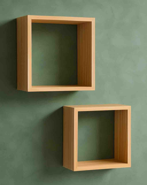 Комплект интерьерных полок Кубики (дуб сонома)