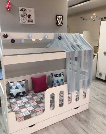 Кровать 160х80 Теремок (правая/левая) Без ящика от Династия Kids