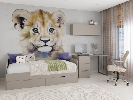 Кровать коллекции Брайт Графит от Династия Kids