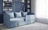 Диван-кровать Кэви 165х75. Велюр Teddy 313 (голубой)
