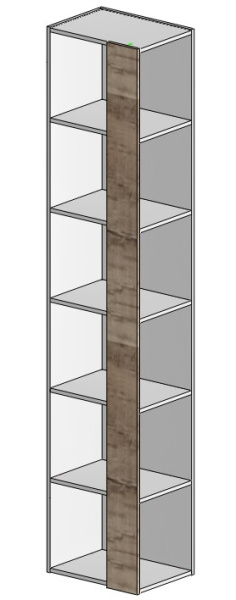 Приставка-стеллаж Твой Стиль + шкаф Твой Стиль (с принтом) глубина 479 мм от Династия Kids