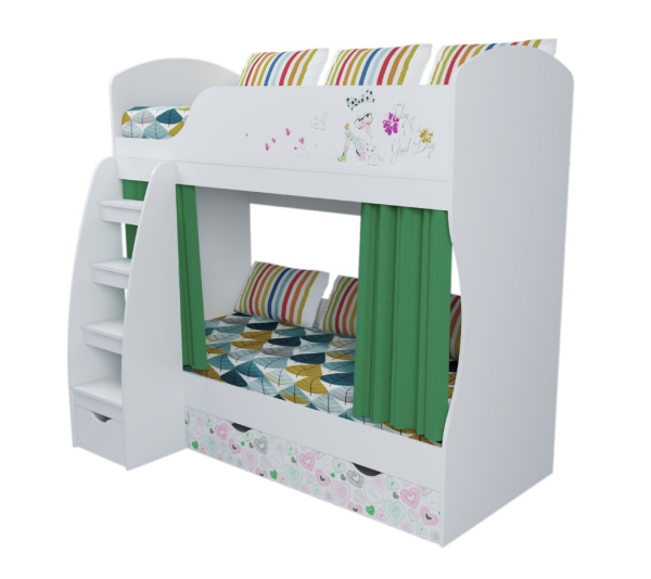 Кровать двухъярусная Анита 180*80 от Династия Kids