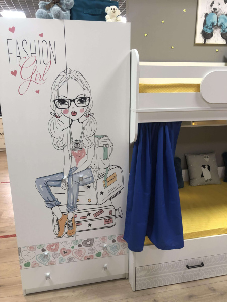 Шкаф с антресолью коллекции Анита от Династия Kids