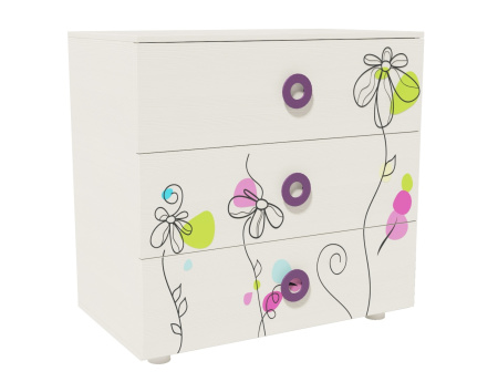 Комод Цветы New от Династия Kids
