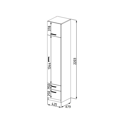 Пенал Твой Стиль (с принтом) глубина 479 мм от Династия Kids