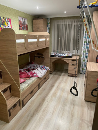 Кровать двухъярусная Фрегат-7. Спальные места 180*80 от Династия Kids