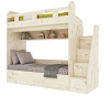 2-х ярусная кровать Юниор-2 (дуб шавиниган) 190х80 от Династия Kids
