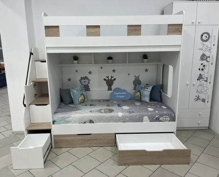 Двухъярусная кровать Твинс 190х90 от Династия Kids