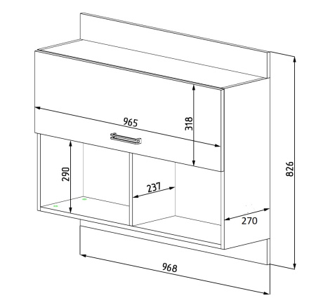 Полка навесная Твой Стиль