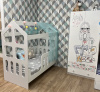 Кровать Манеж Домик 160х80 (без ящика) от Династия Kids