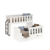 Выдвижная 2-х ярусная кровать Близняшки 180х80 от Династия Kids