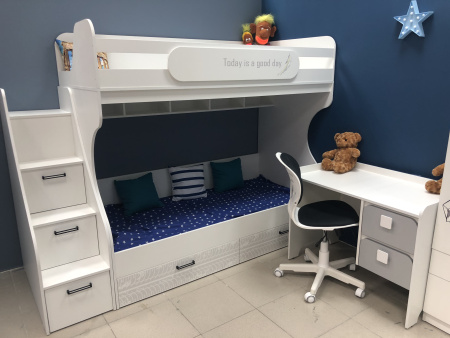 Двухъярусная кровать коллекции Престиж 190х90 от Династия Kids