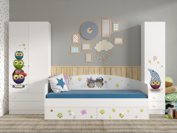 Шкаф коллекции Совята NEW от Династия Kids