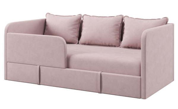 Диван-кровать Кэви (всё в комплекте). Велюр Velutto 11 (пудровый)