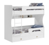2-х ярусная кровать Омега 190х80 (лестница белая). Со съемным нижним бортиком   от Династия Kids