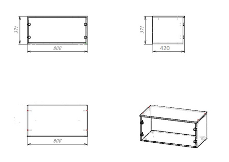 Шкаф коллекции Умка NEW с антресолью  от Династия Kids
