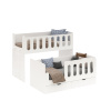 Выдвижная 2-х ярусная кровать Близняшки 180х80 от Династия Kids