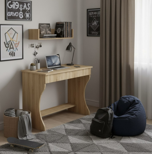 Компактный письменный стол Фортуна-3 (дуб сонома)