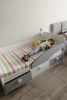 Кровать 160х80 Умка-5 (серебро+белый)  от Династия Kids