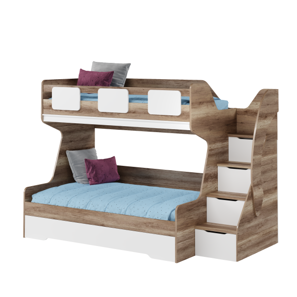 Кровать МЕГА ПРЕМИУМ (корпус дуб каньон) 120х200. Акция!