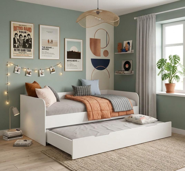 Комплект мебели: шкаф + кровать выдвижная Дабл  от Династия Kids