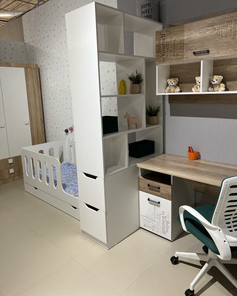 Стеллаж перегородка для зонирования (ширина 1000 мм) от Династия Kids