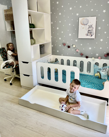 Кровать Сказка 160х80 (правый/левый бортик) от Династия Kids