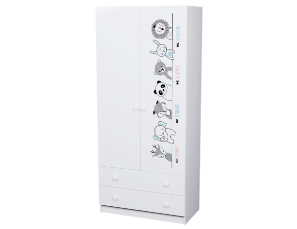 Комплект коллекции Хэппи: кровать односпальная + шкаф