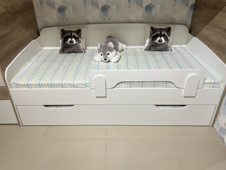 Кровать выдвижная Двушка (цвет: белый) 190х90 от Династия Kids