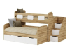 Кровать 2-х ярусная Городок (дуб золотистый + белый) 190х90