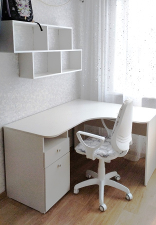 Полка навесная Юниор (цвет белый) от Династия Kids