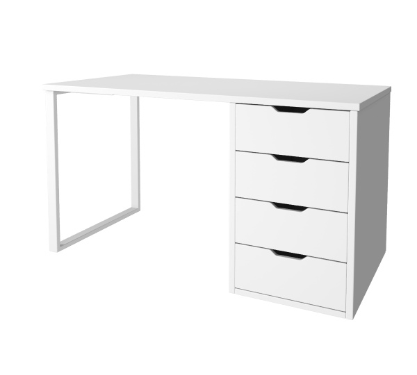 Стол Соло 1200 мм (цвет белый + опора белая)  от Династия Kids