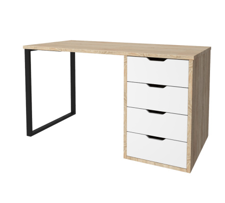 Стол письменный Соло 1200 мм (дуб сонома + белый) от Династия Kids