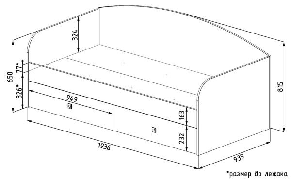 Кровать Совята NEW 190х90 от Династия Kids