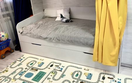 Кровать выдвижная Двушка (цвет: белый) 190х90 от Династия Kids