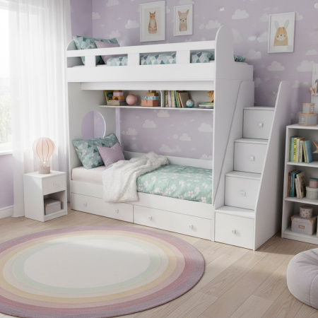 Кровать двухъярусная 160х80 Юниор-1  от Династия Kids