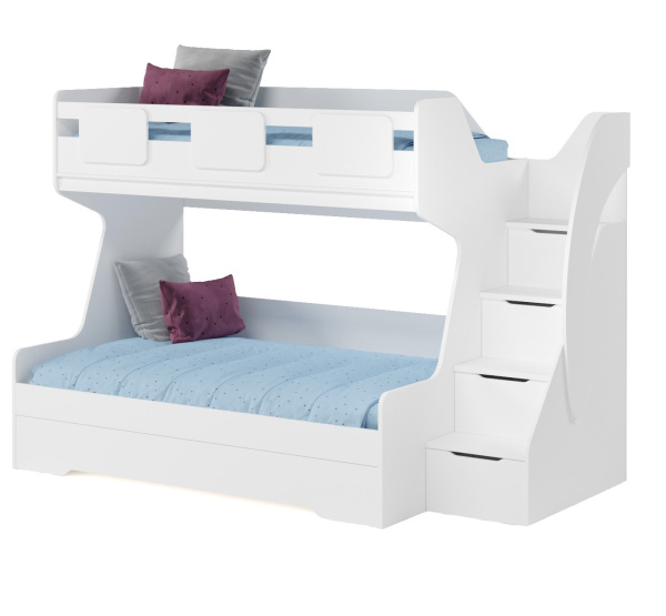 Кровать 3-х ярусная МЕГА ПРЕМИУМ (правая/левая) 120х200. Акция!